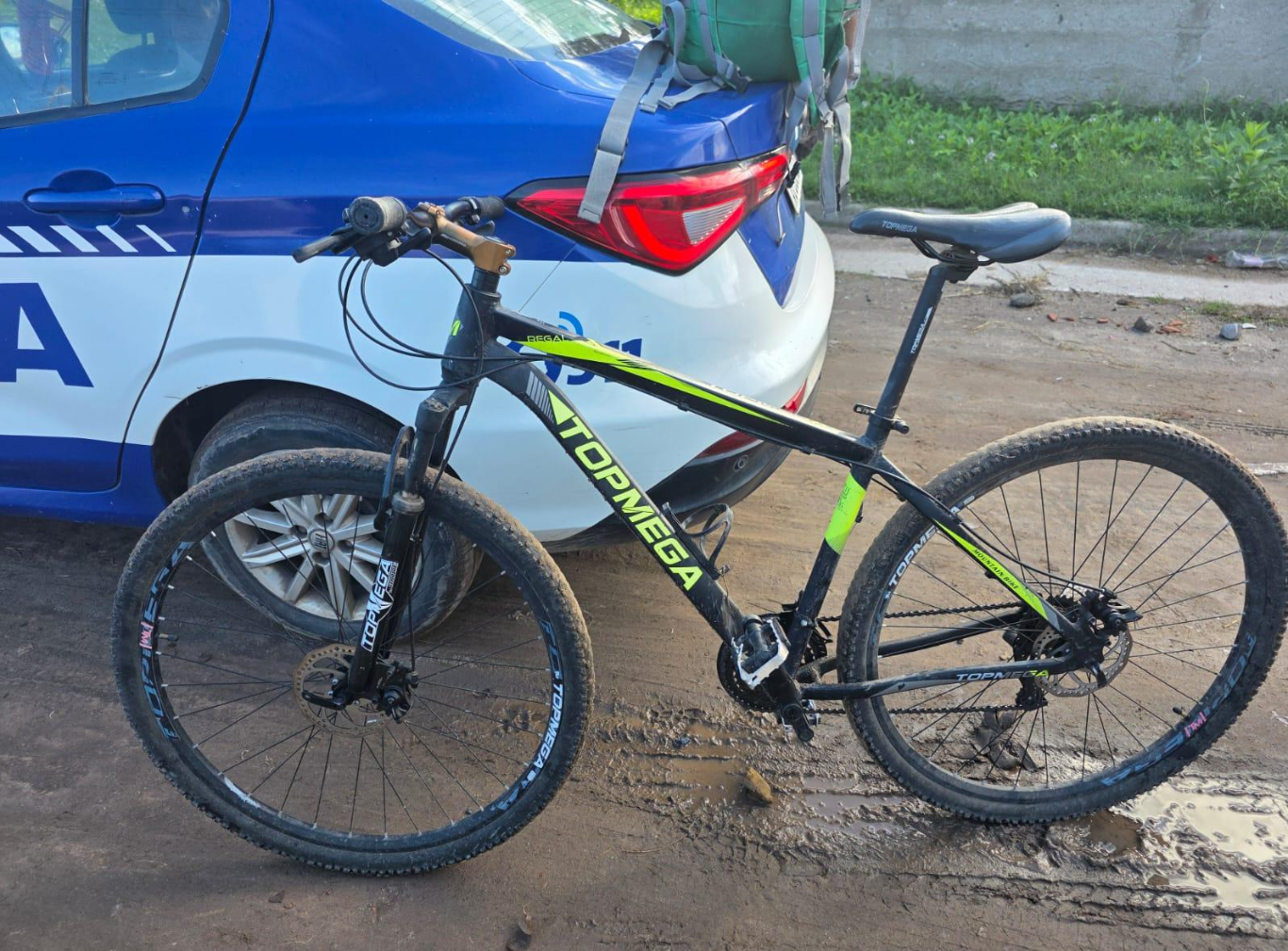 Andaba en una bicicleta robada y policías lo atraparon