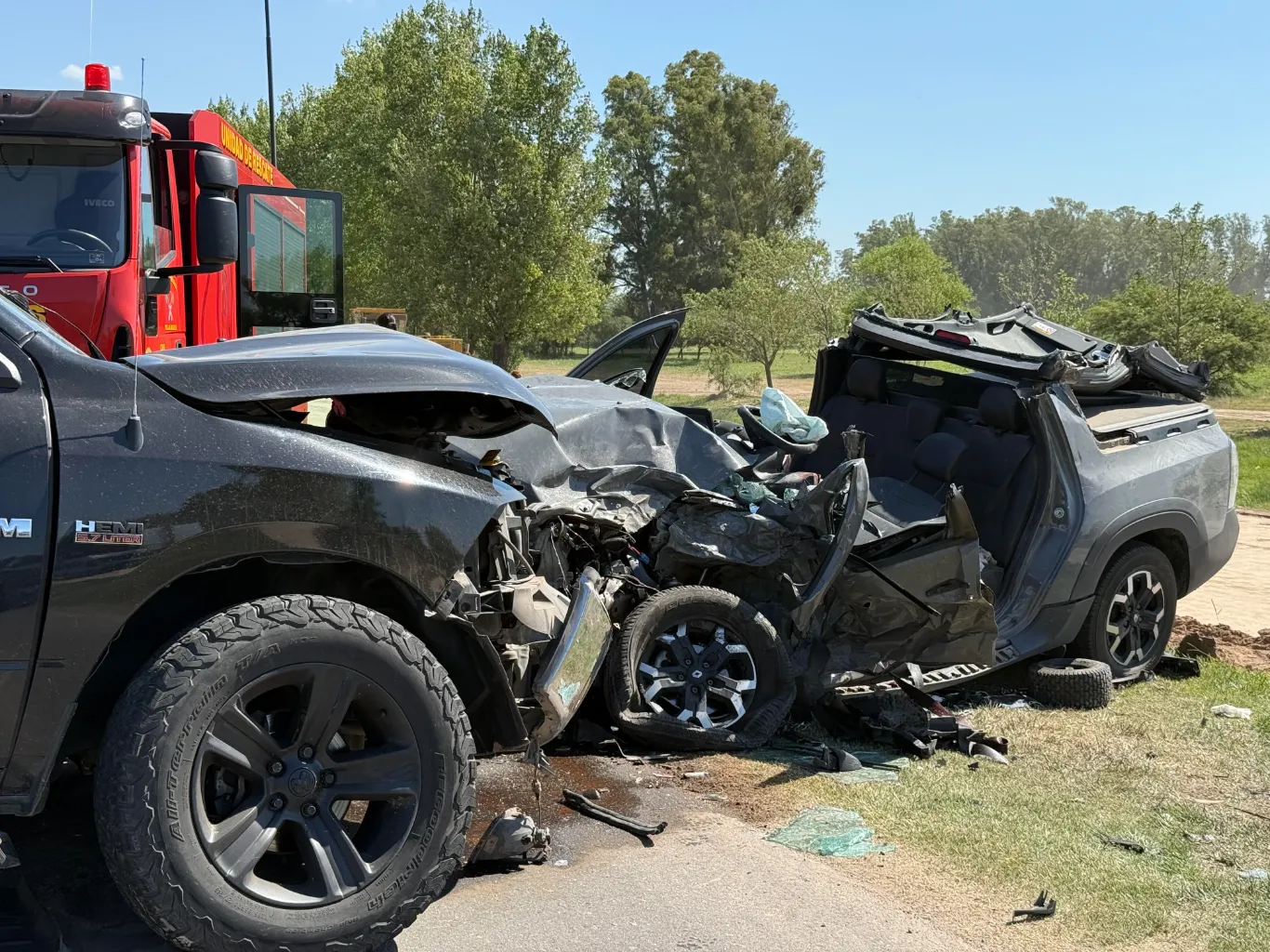 Murió uno de los conductores