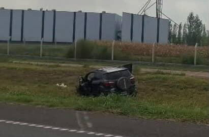 Accidente en ruta 158 entre camión y auto dejó un herido
