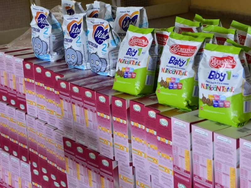 Familias podrán acceder a cajas de leche en Villa Nueva