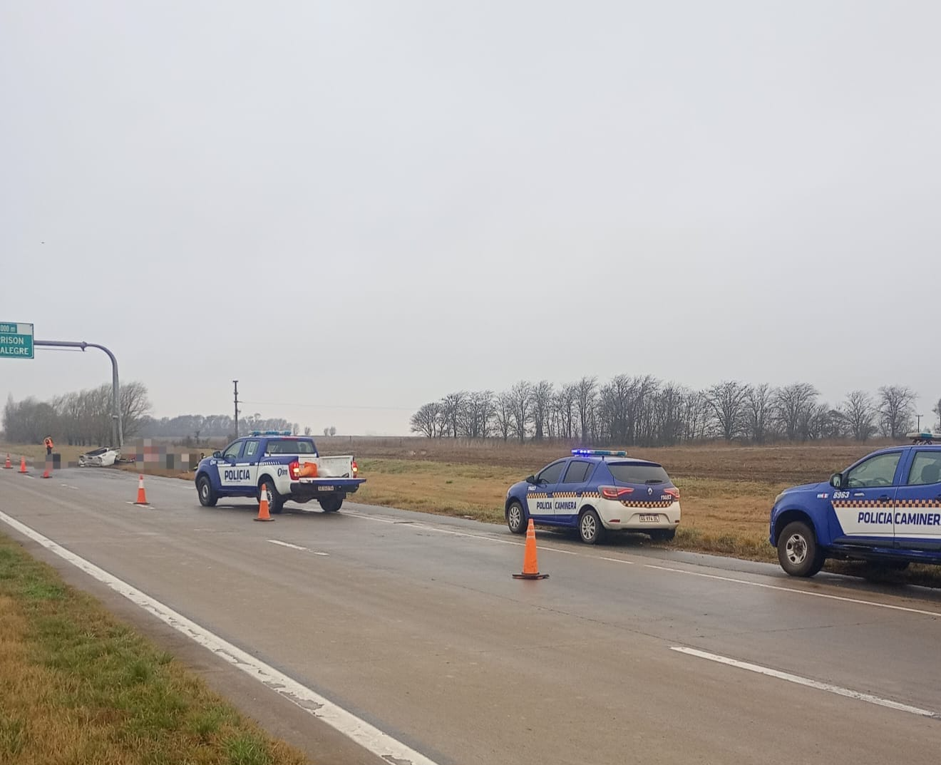 Tres personas murieron en un accidente en Morrison
