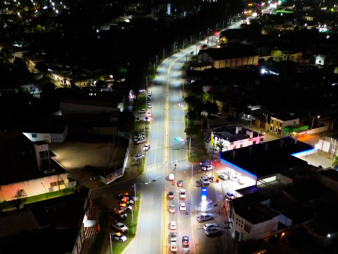 Finalizó la colocación de la totalidad de las luminarias LED en avenida Carranza